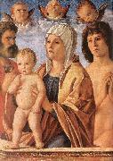 BELLINI, Giovanni Madonna with Child and Sts. Peter and Sebastian fgf Germany oil painting artist